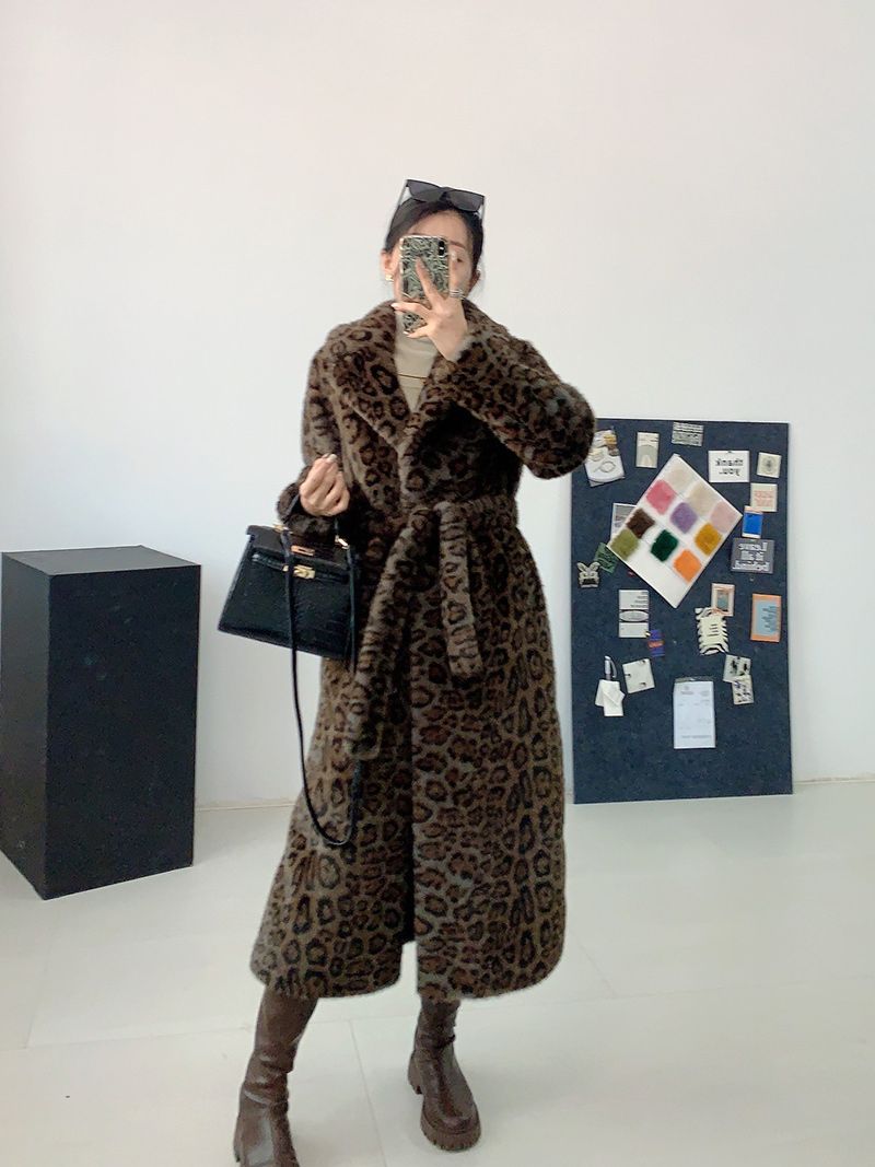Пальто Леопардовое Женское