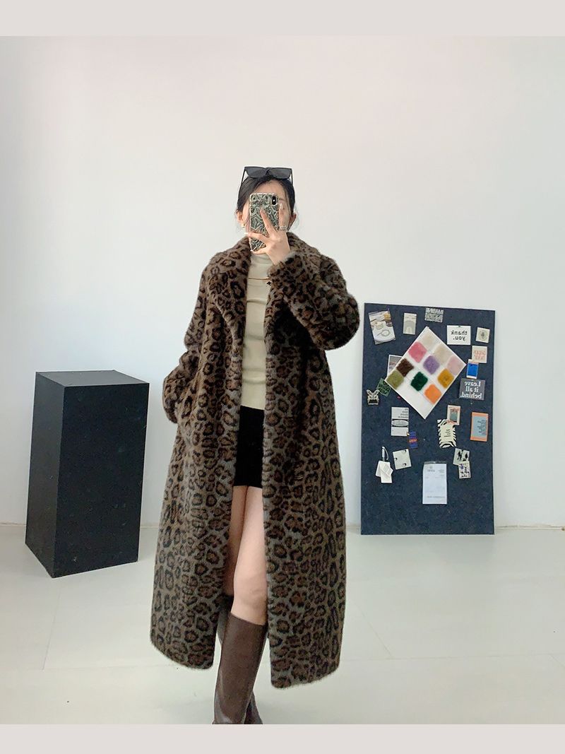 Пальто Леопардовое Женское