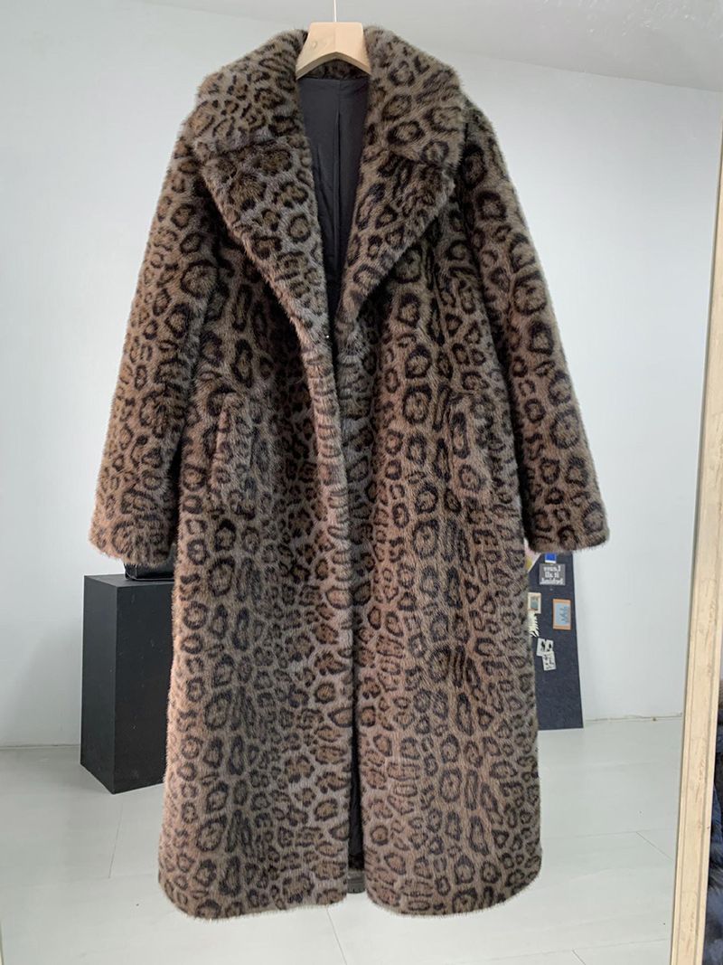 Пальто Леопардовое Женское