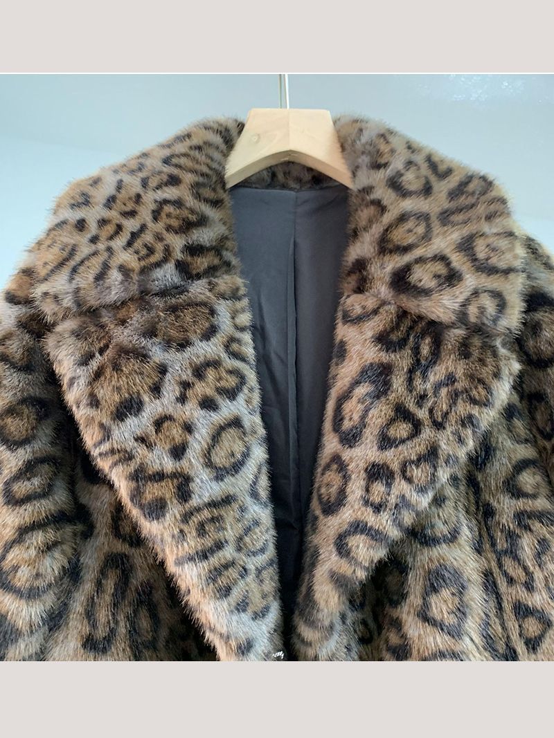 Пальто Леопардовое Женское
