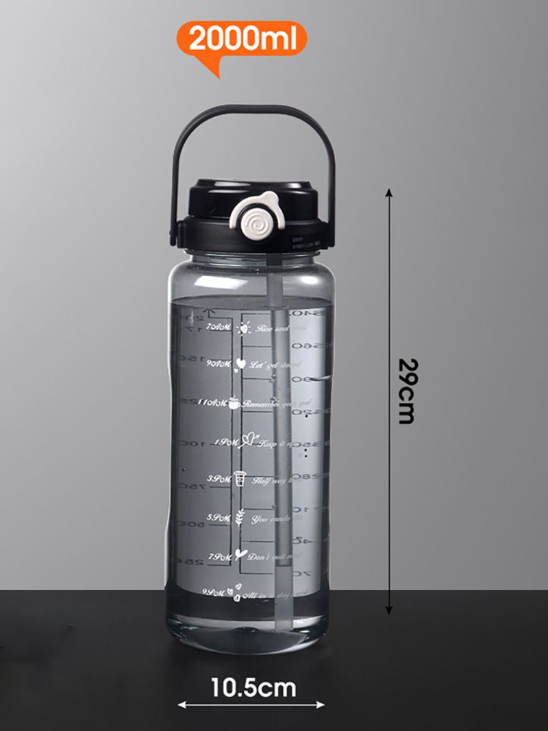 Бутылка Для Воды 2 Л С Трубочкой