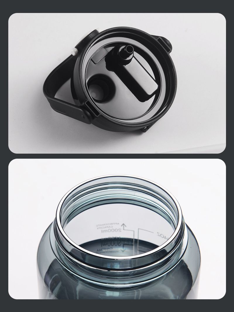 Бутылка Для Воды 2 Л С Трубочкой