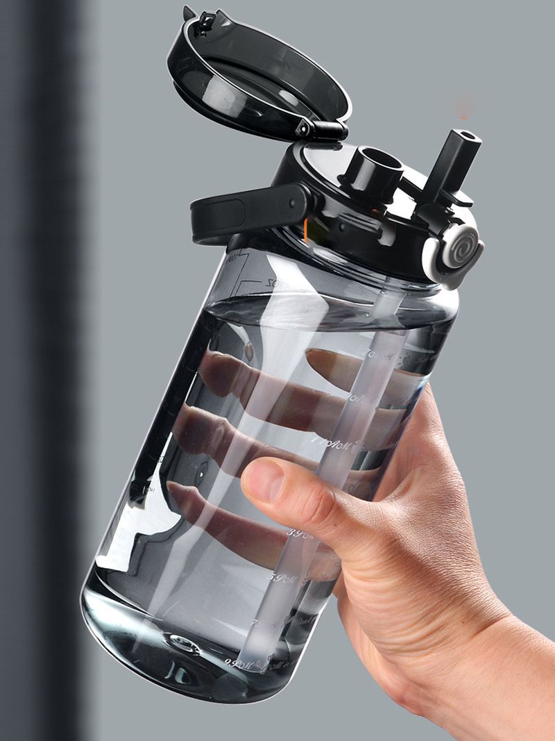 Бутылка Для Воды 2 Л С Трубочкой