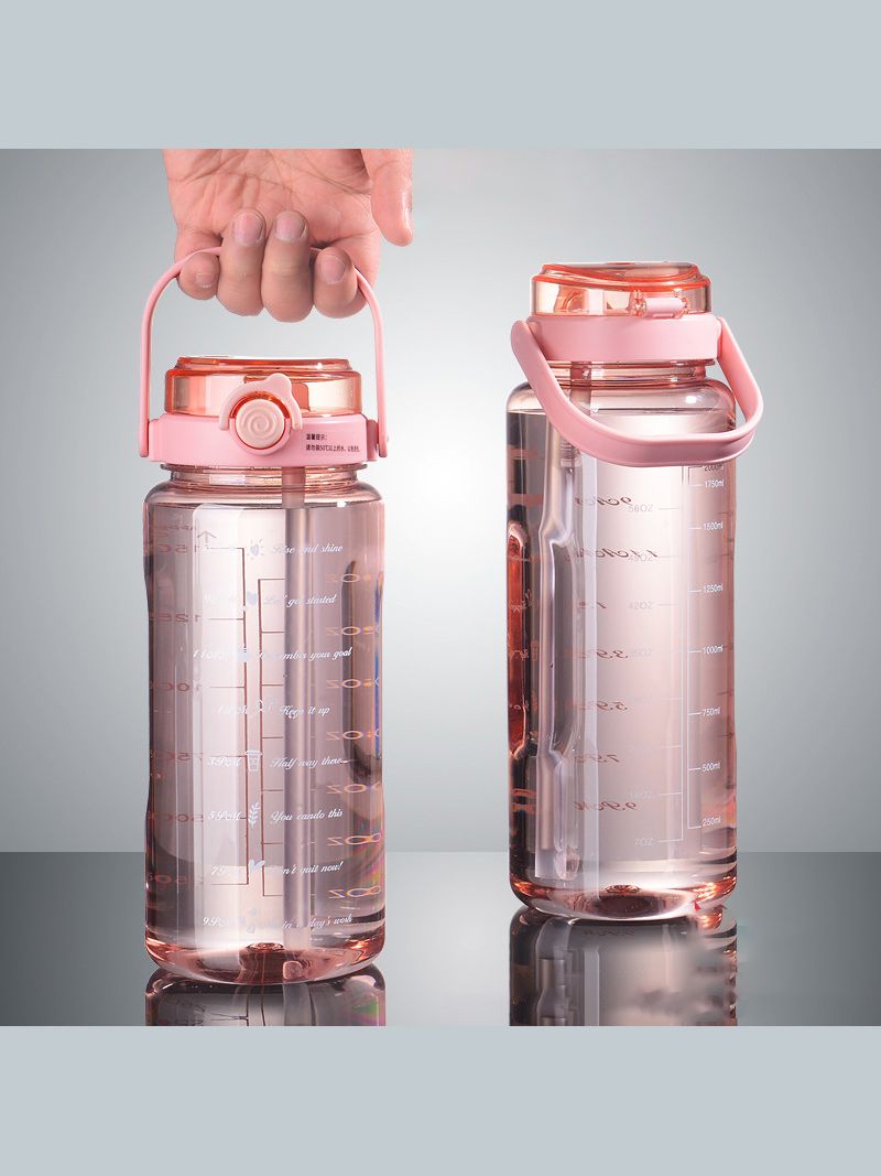 Бутылка Для Воды 2 Л С Трубочкой