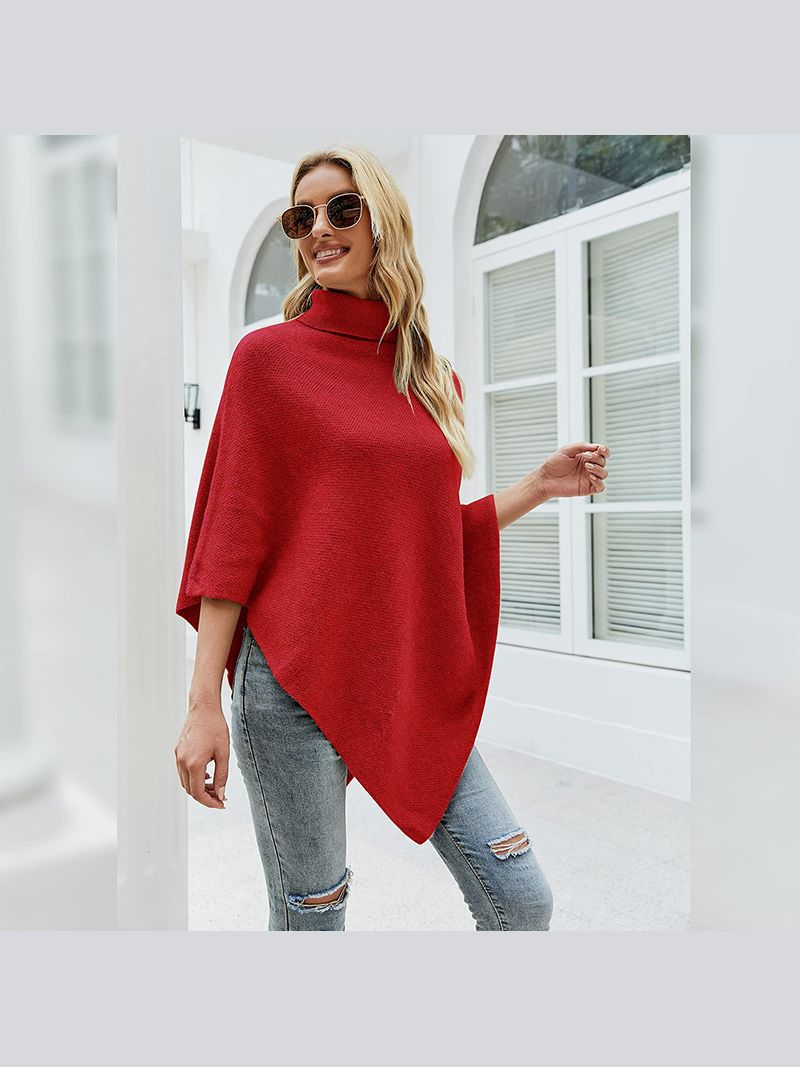 Пончо Женское Теплое