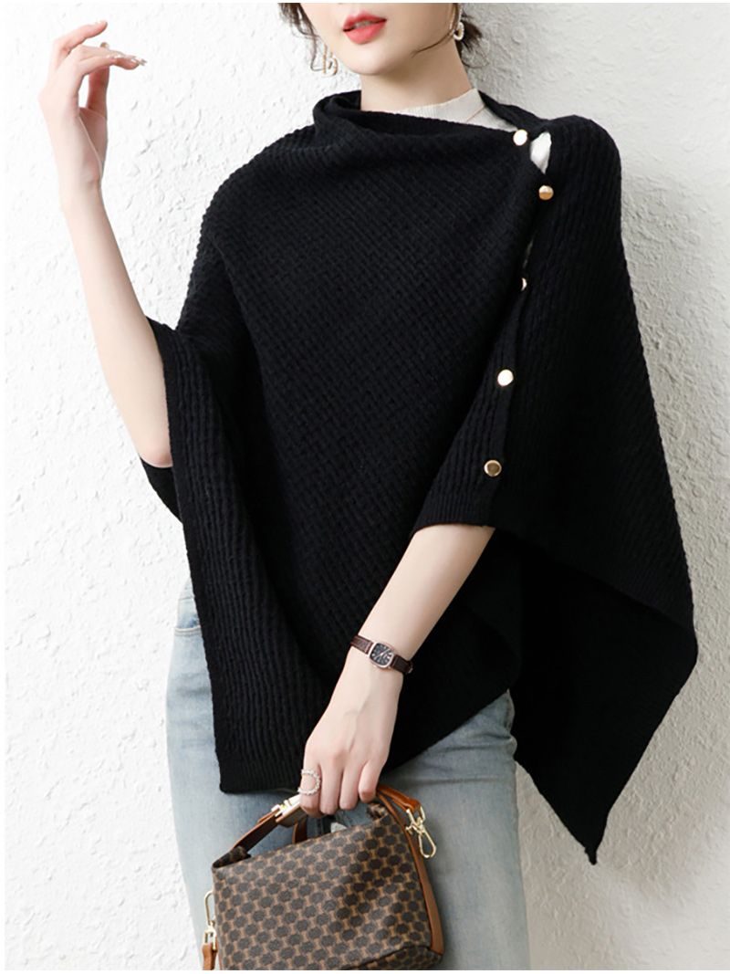 Пончо Женское Теплое