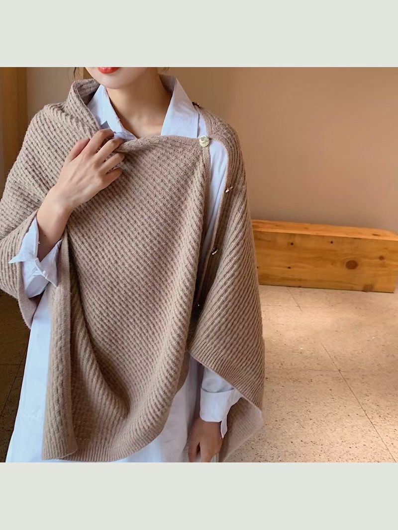 Пончо Женское Теплое