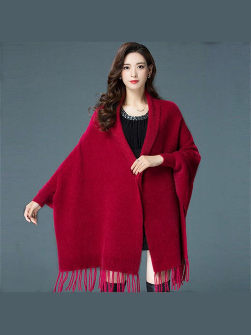 Пончо Женское Теплое