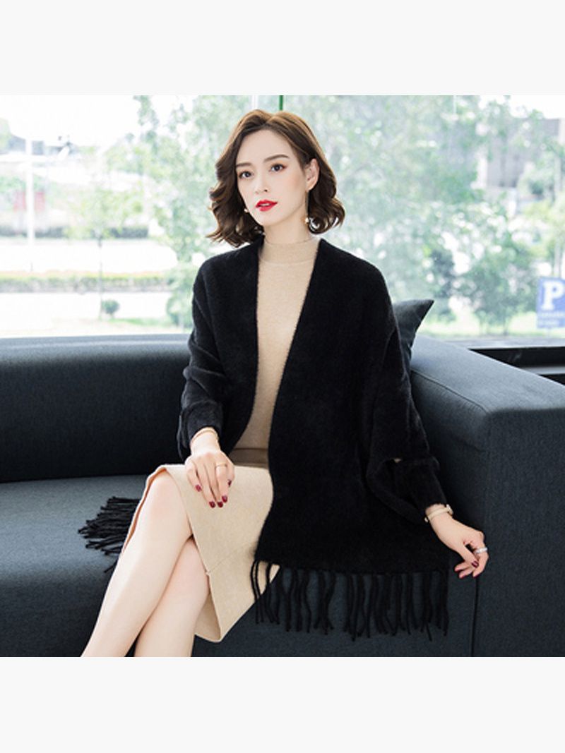 Пончо Женское Теплое