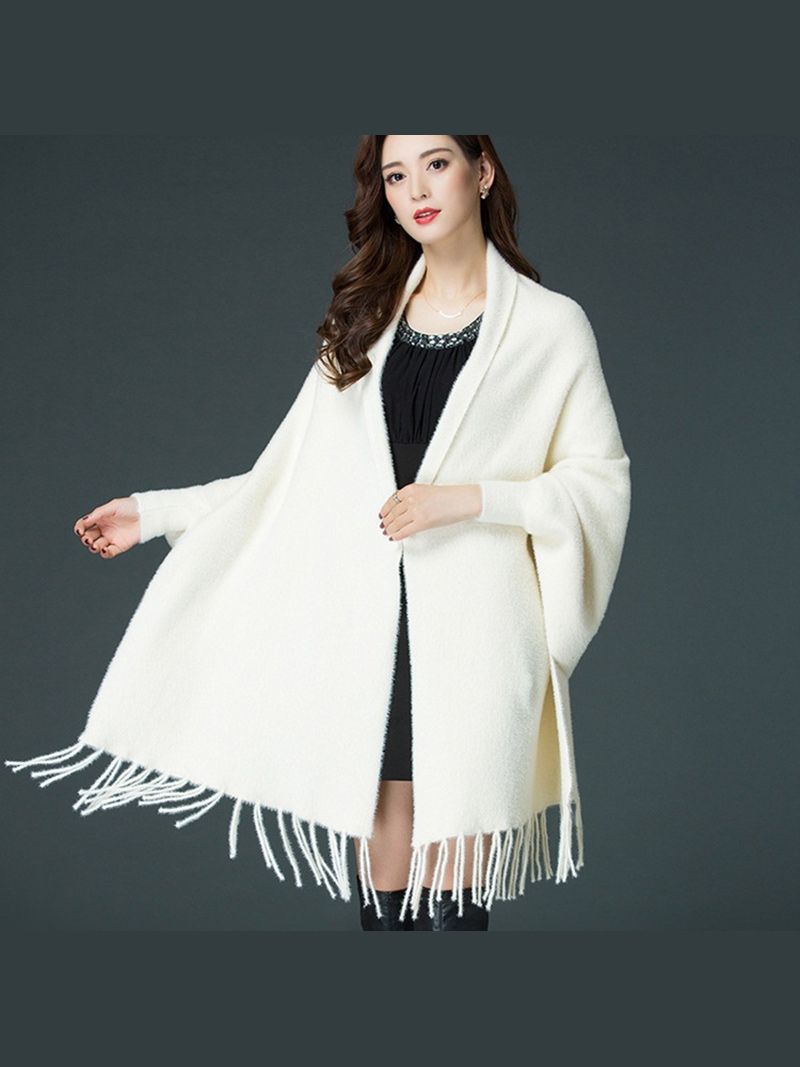 Пончо Женское Теплое