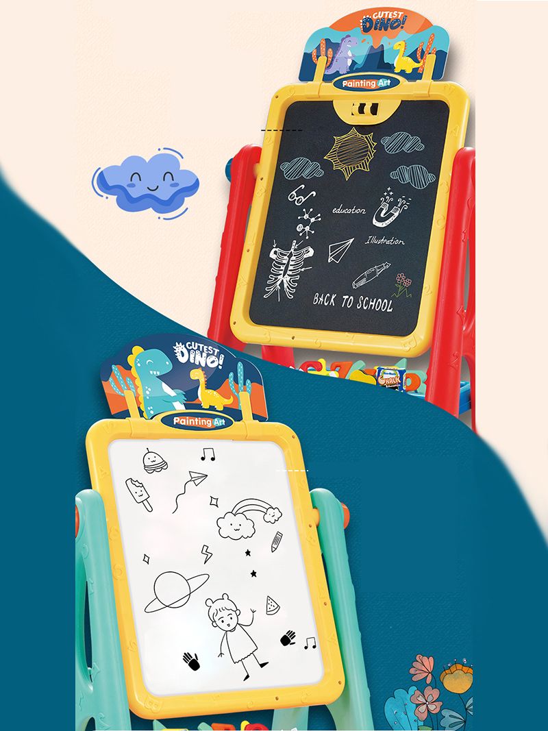 Мольберт Детский Двухсторонний С Набором