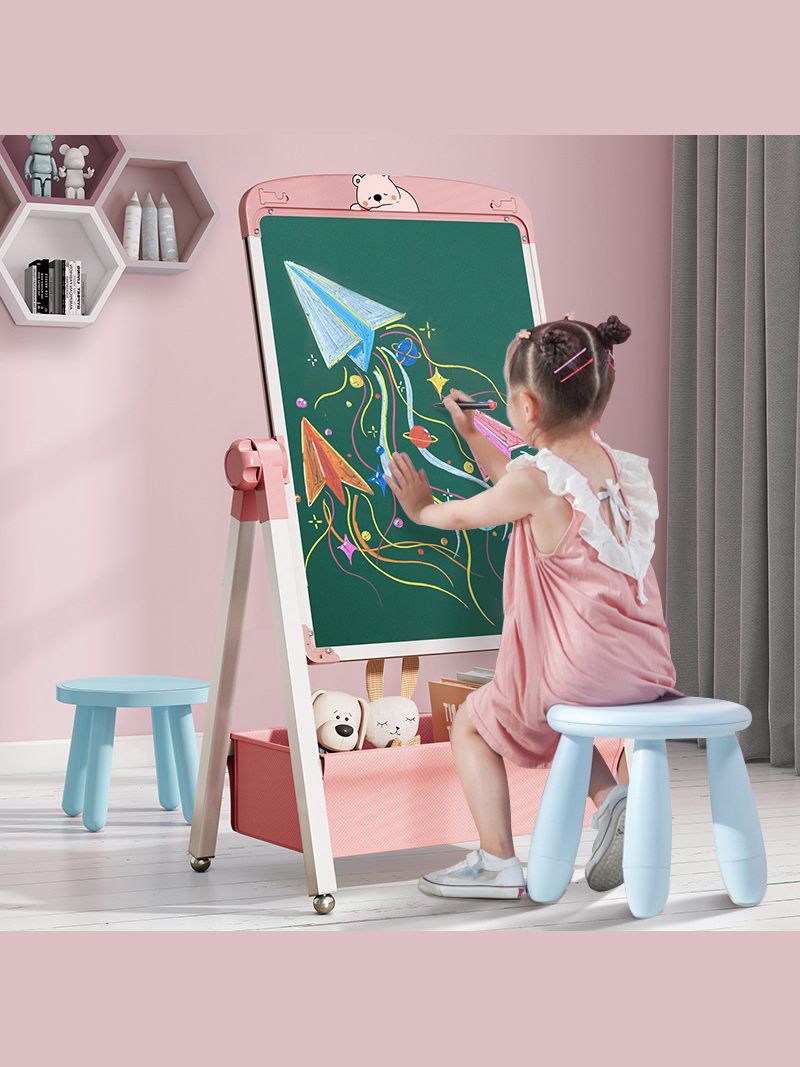 Мольберт Детский Двухсторонний С Набором