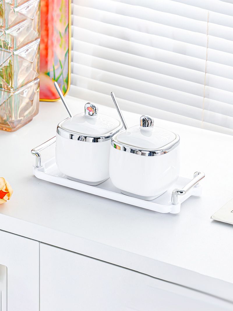 Набор Сахарница И Солонка На Подставке