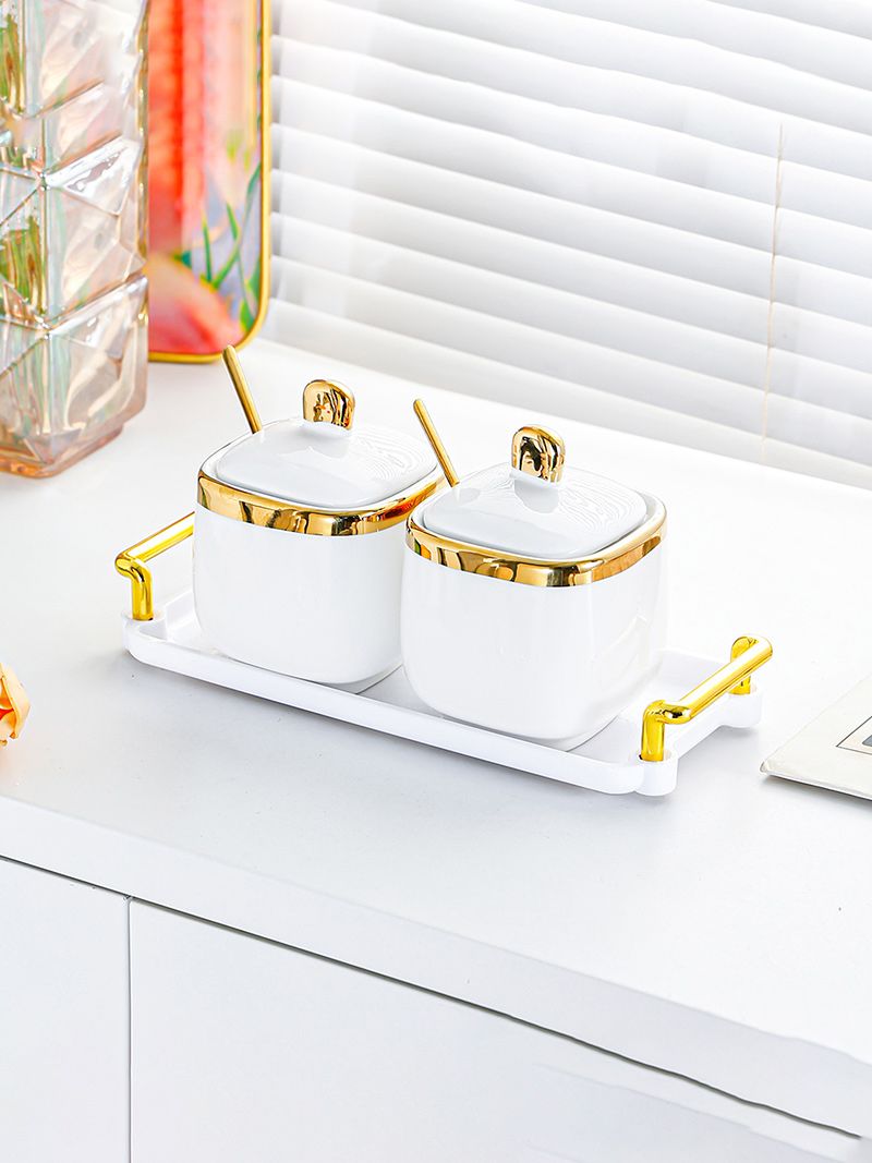 Набор Сахарница И Солонка На Подставке