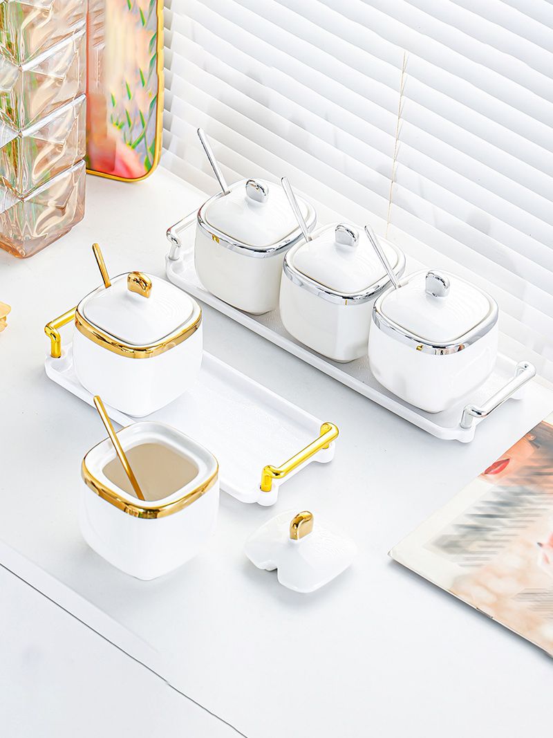 Набор Сахарница И Солонка На Подставке