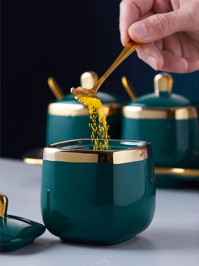 Набор Сахарница И Солонка На Подставке