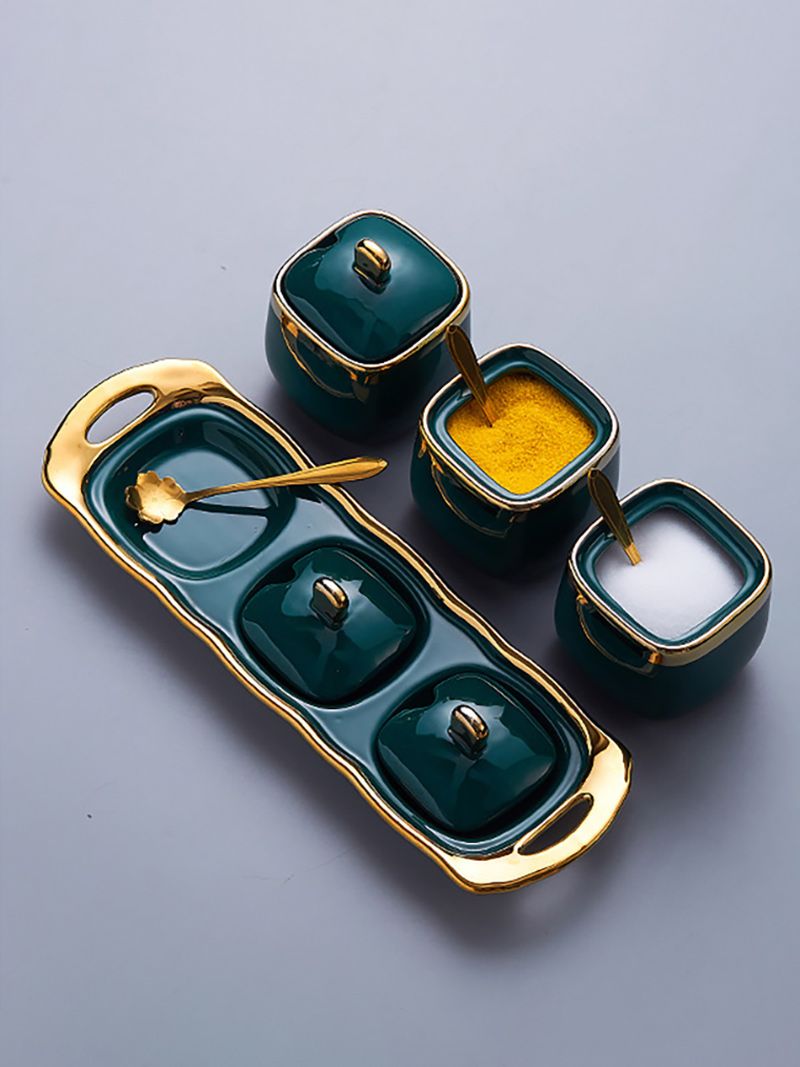 Набор Сахарница И Солонка На Подставке