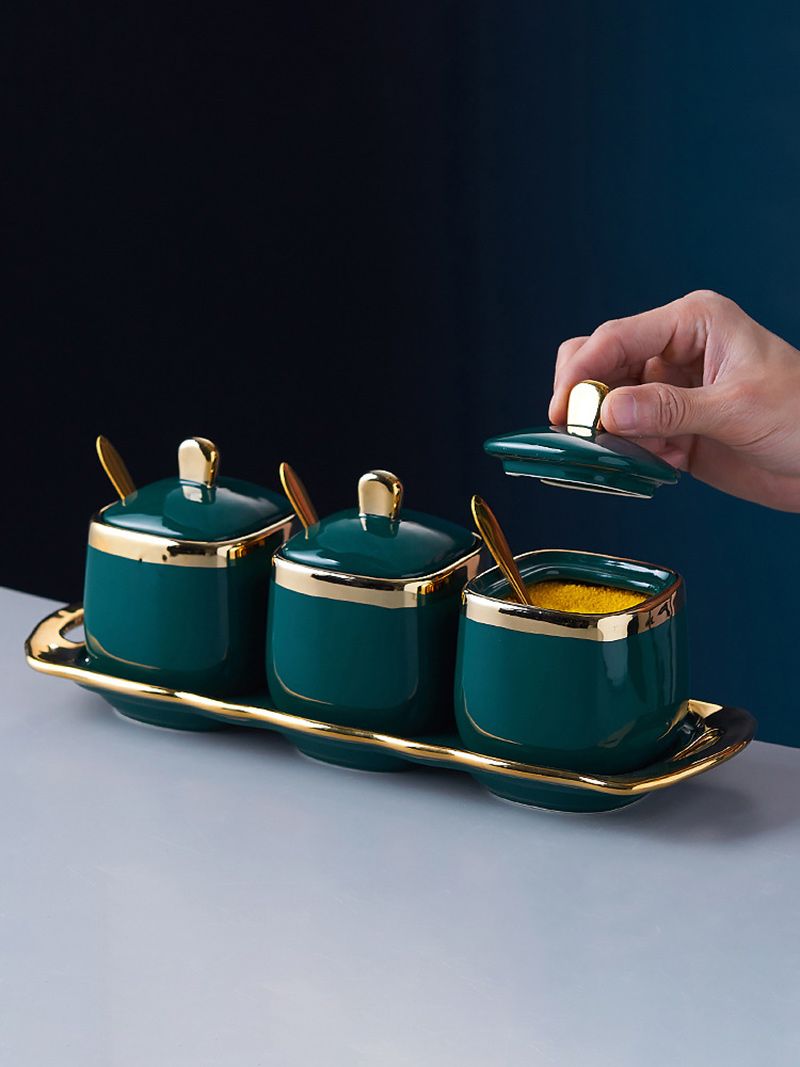 Набор Сахарница И Солонка На Подставке