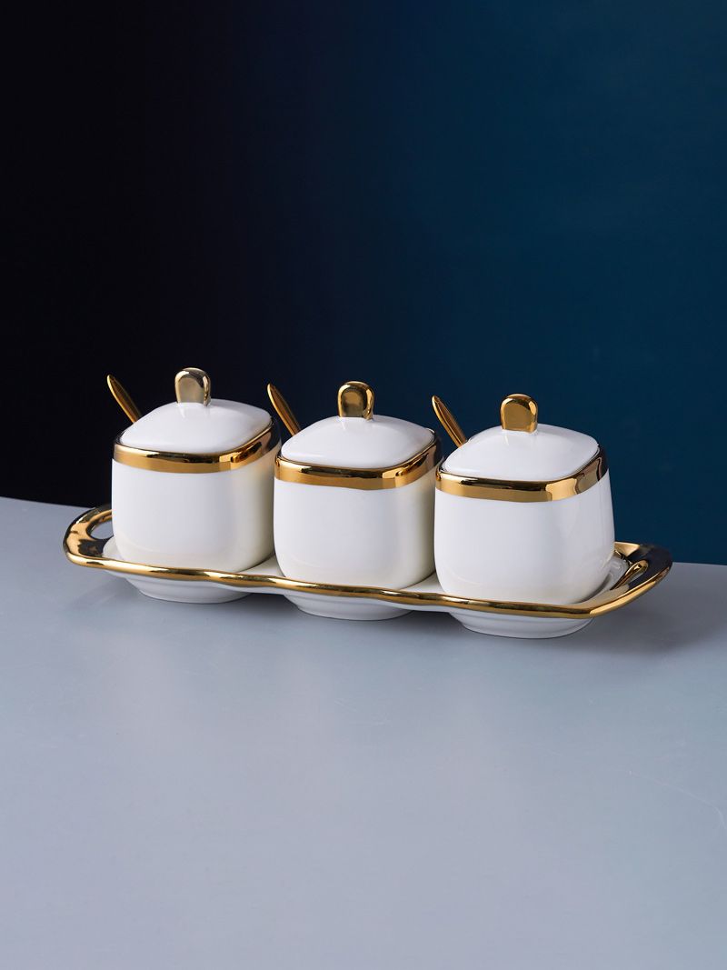 Набор Сахарница И Солонка На Подставке