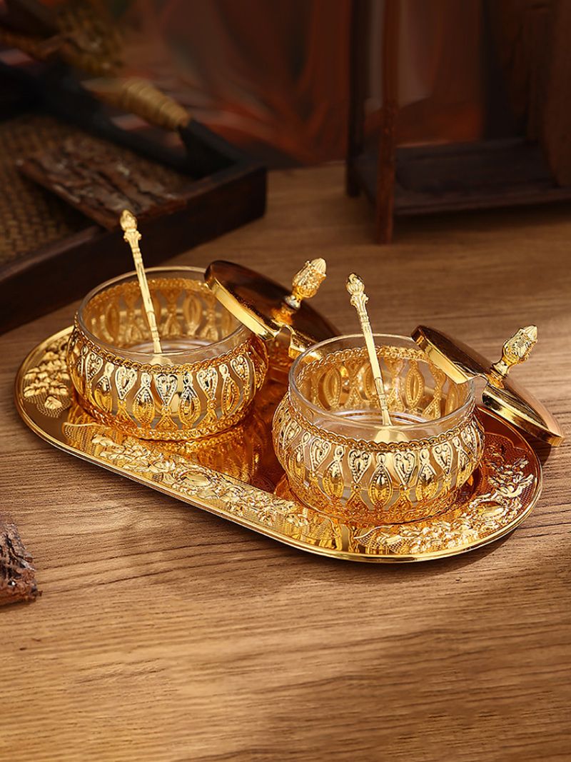 Набор Сахарница И Солонка На Подставке