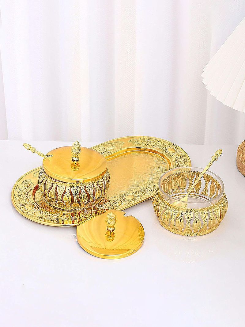 Набор Сахарница И Солонка На Подставке