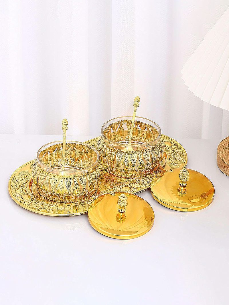 Набор Сахарница И Солонка На Подставке