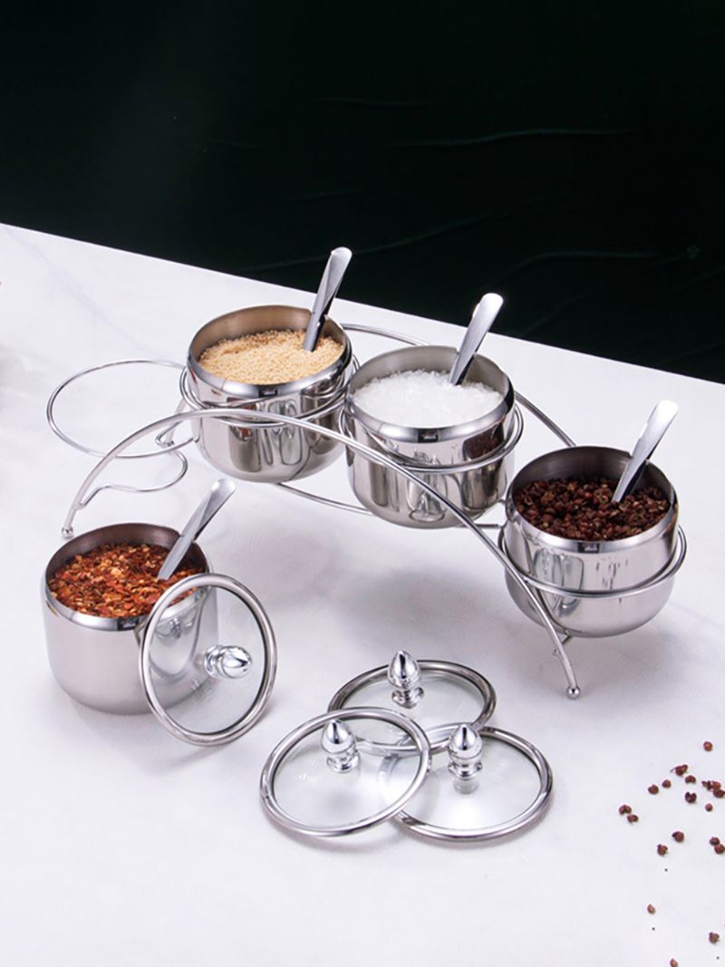 Набор Сахарница И Солонка На Подставке