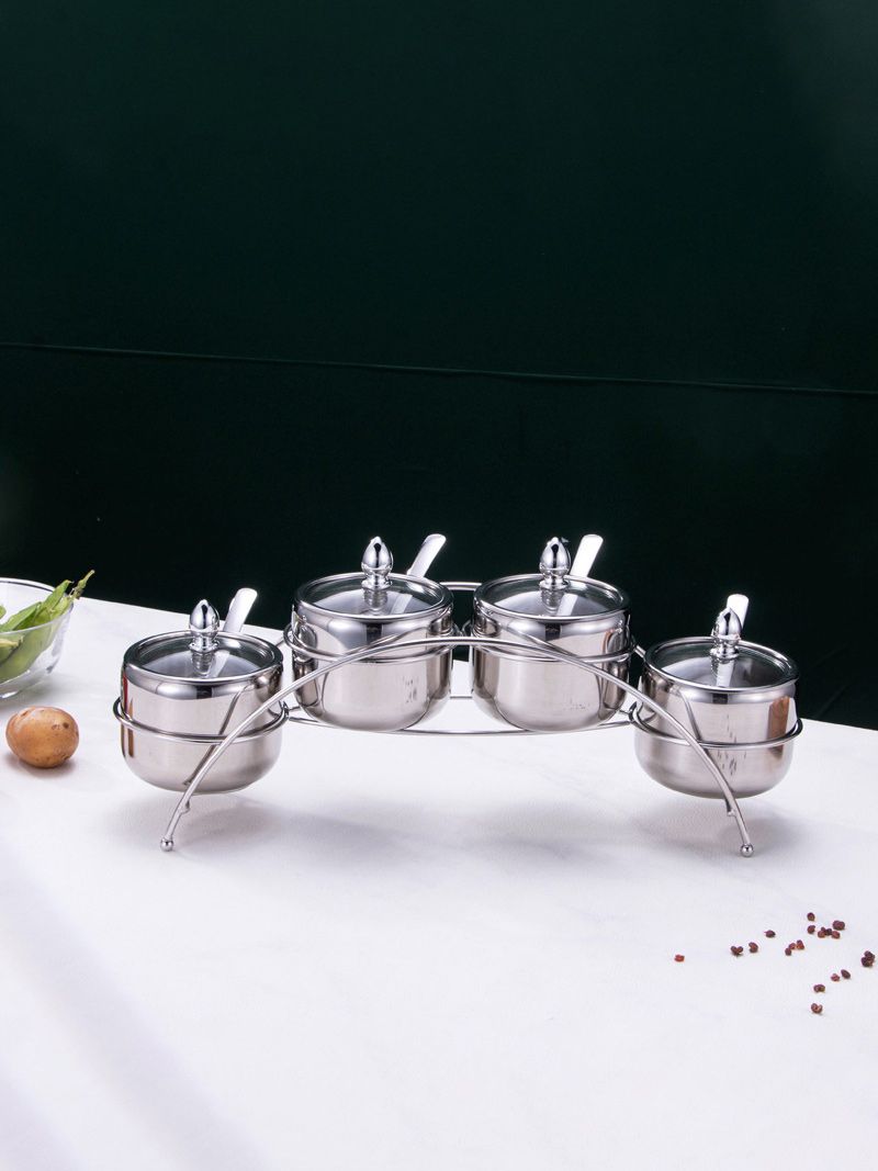 Набор Сахарница И Солонка На Подставке