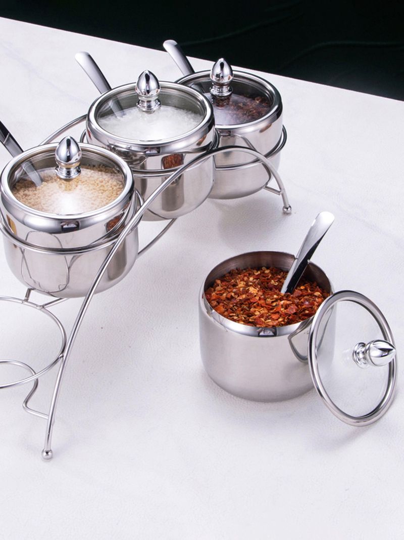 Набор Сахарница И Солонка На Подставке