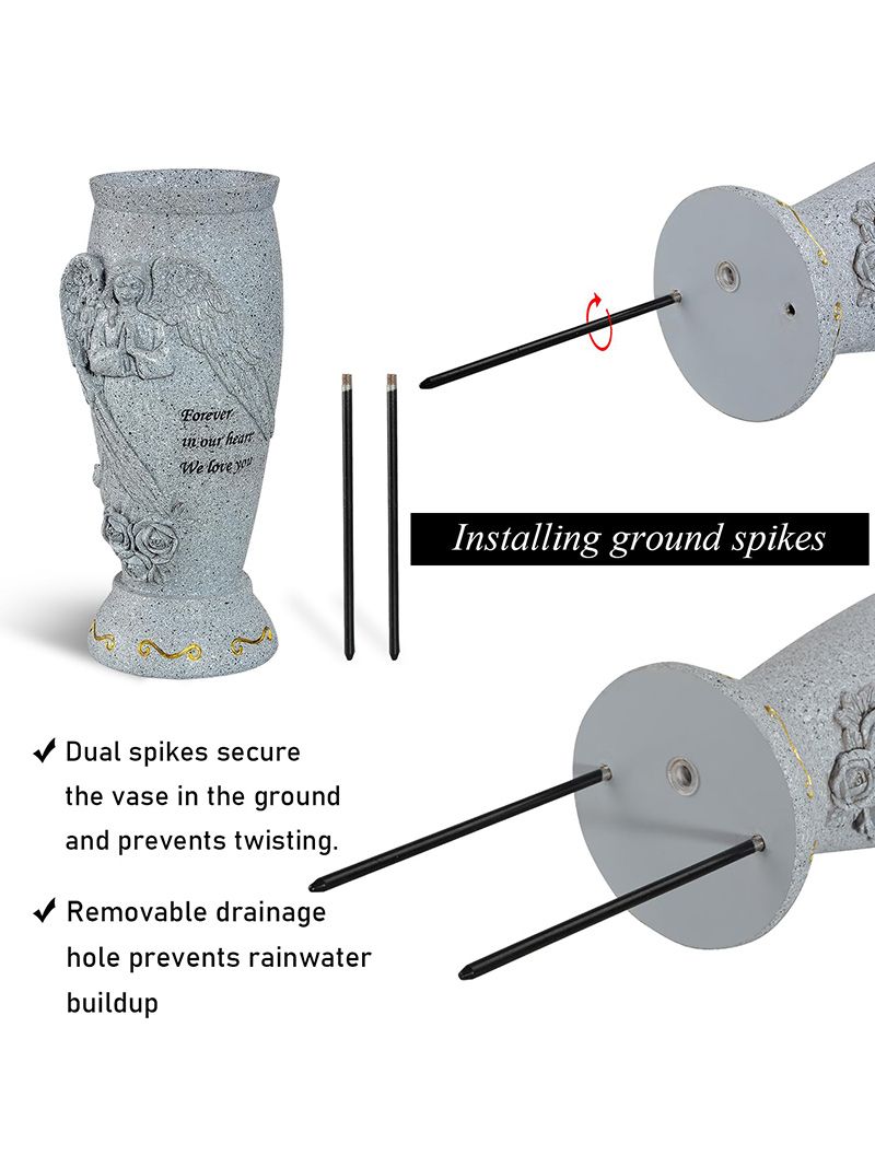 Вазон На Кладбище С Колышком