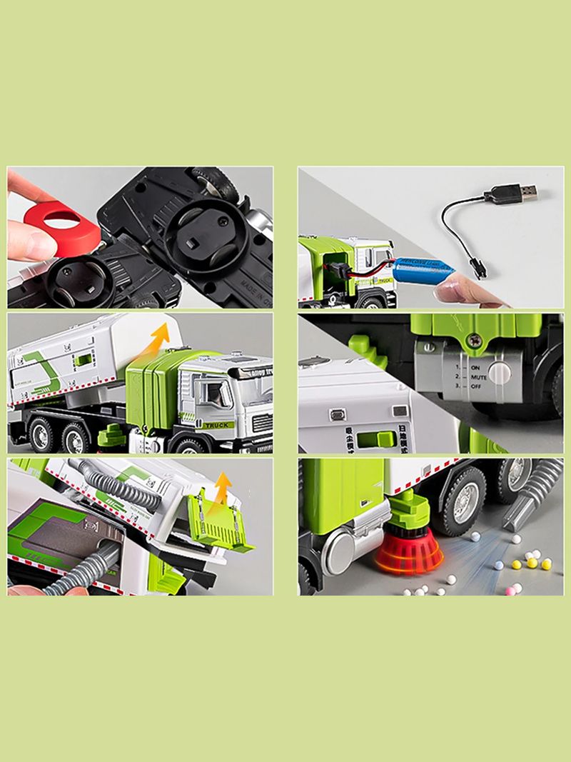 Мусоровоз Машинка С Контейнерами